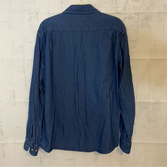 Wrangler Denim Button Down Shirt Size M - Picture 4 of 4